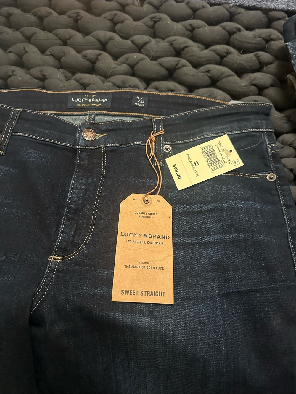 Lucky Brand Women's Sweet Straight Jeans - Dark Indigo